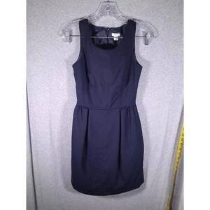 J Crew Dress‎ Womens 00  Sleeveless Pleated Shift In Wool Flannel